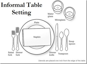 Informal Table Setting